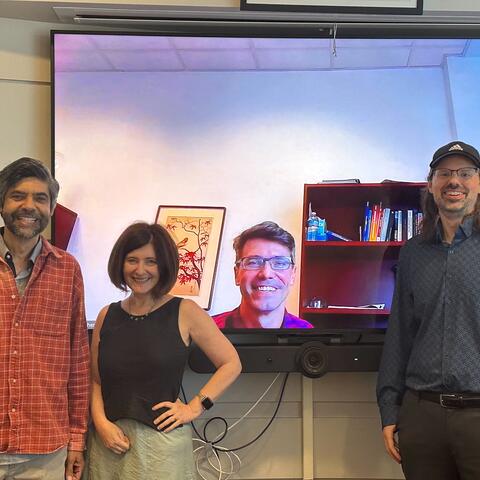 Dr. Ted Alexander and his thesis defense committee